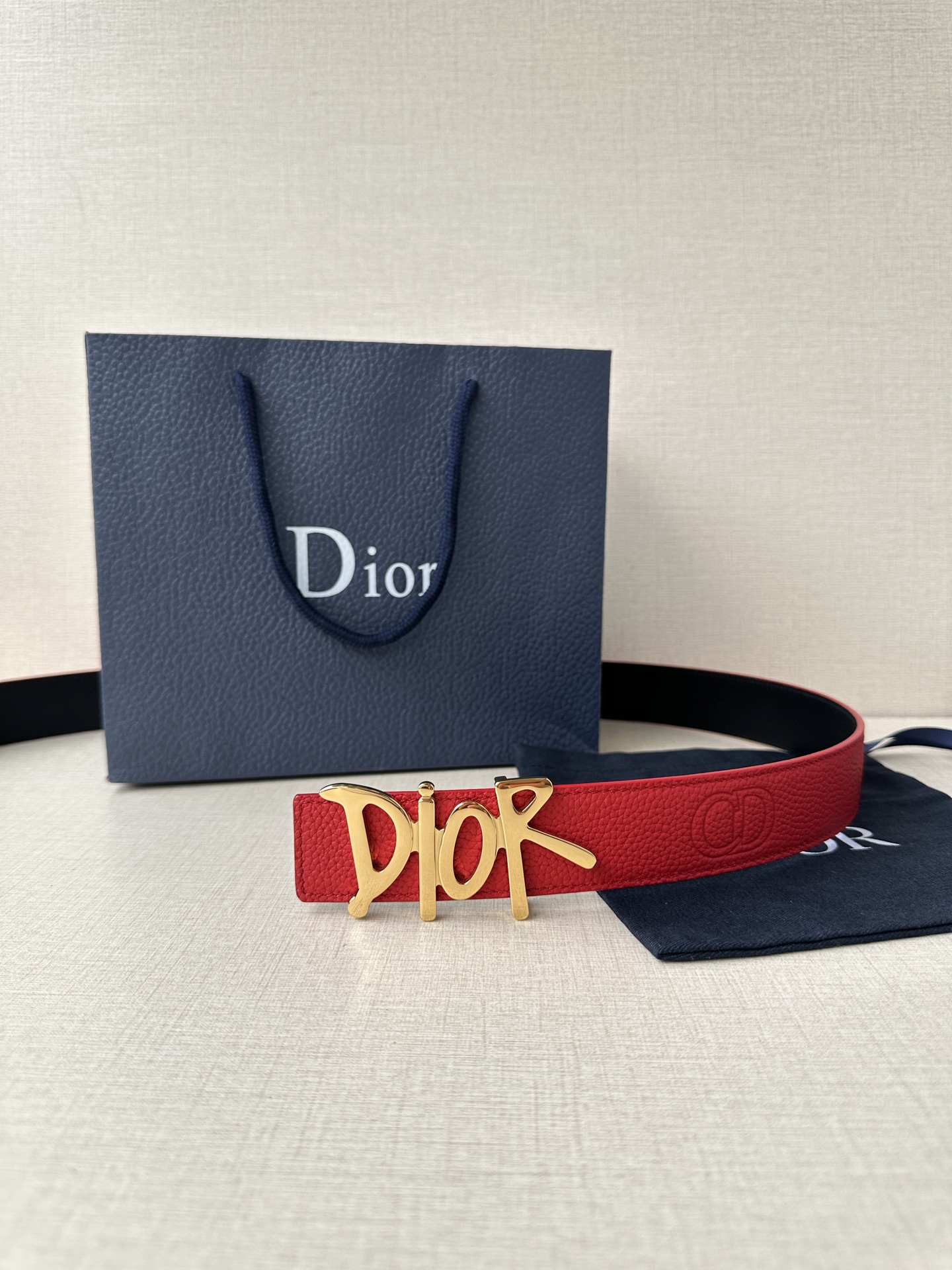 Dior Basic Belt Cow Leather Black