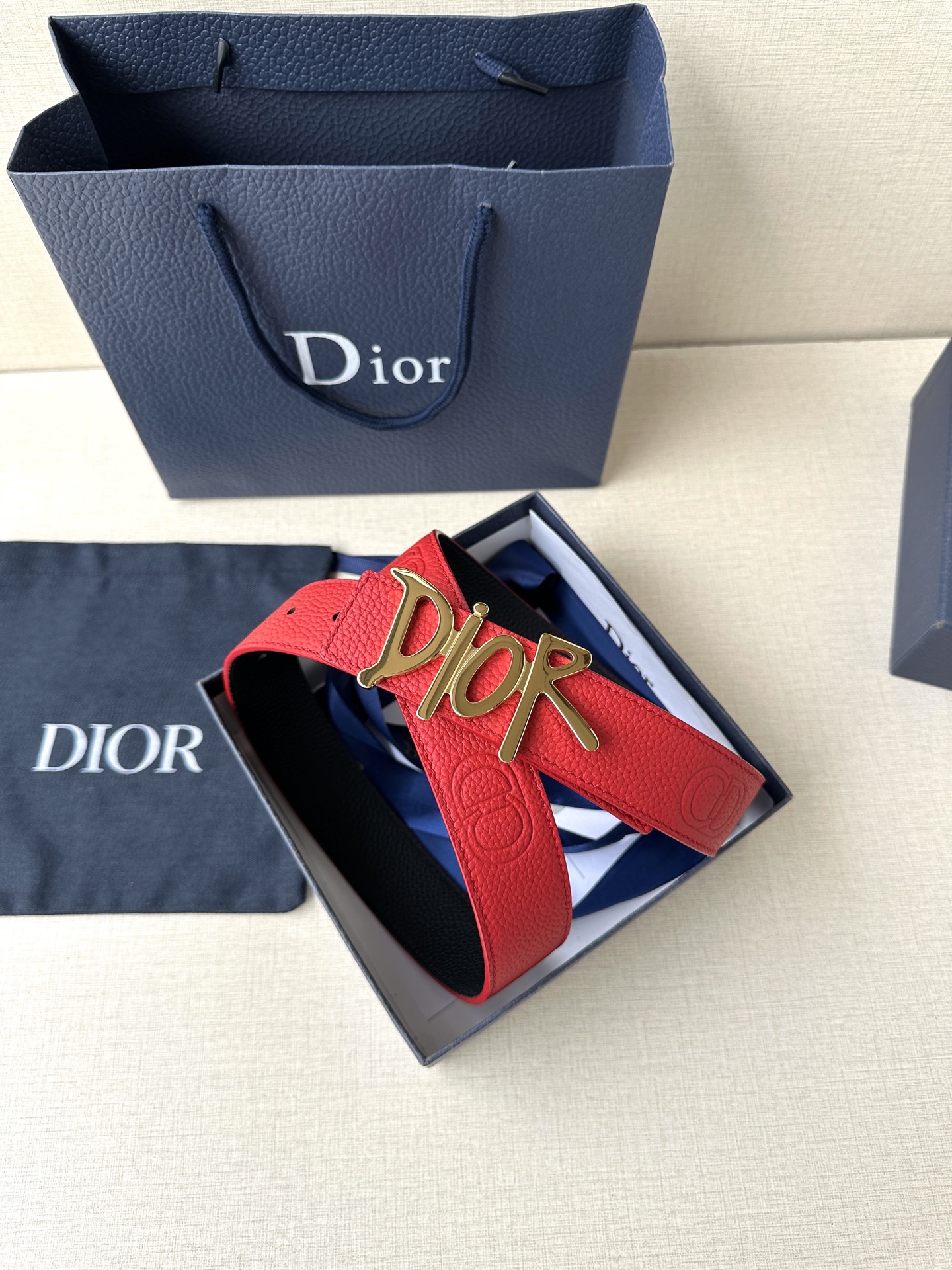 Dior Basic Belt Cow Leather Black