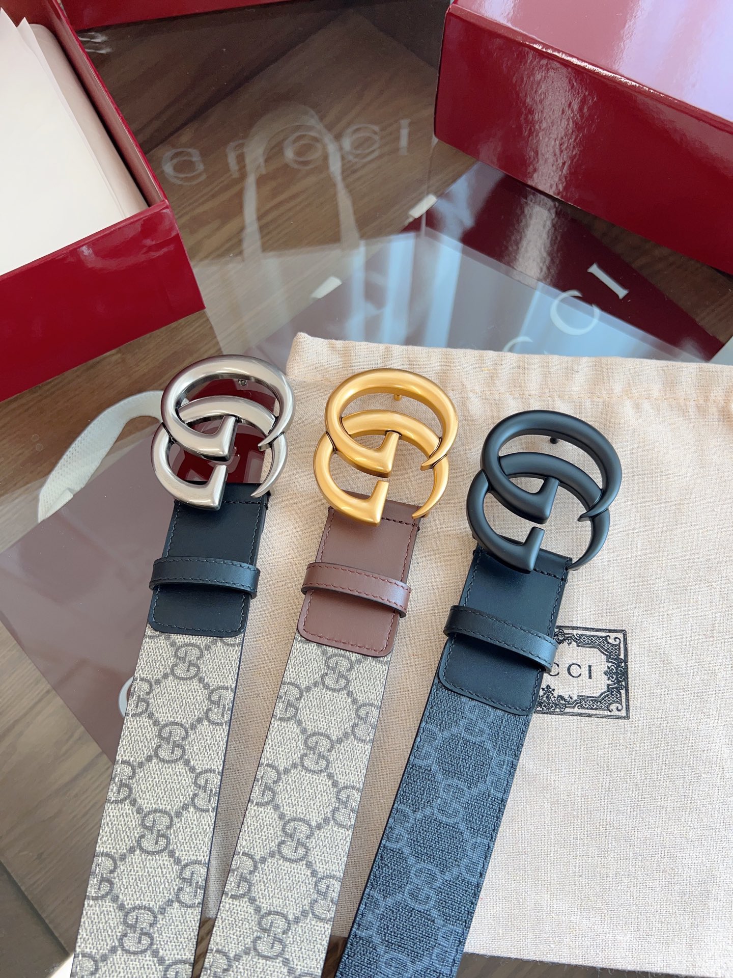 Gucci Basic Belt Cow Leather 13514-m-l