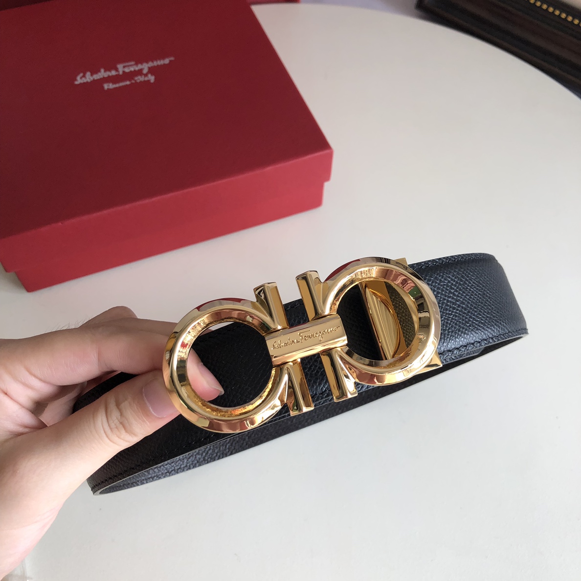 Salvatore Ferragamo Male Basic Belt Cow Leather M