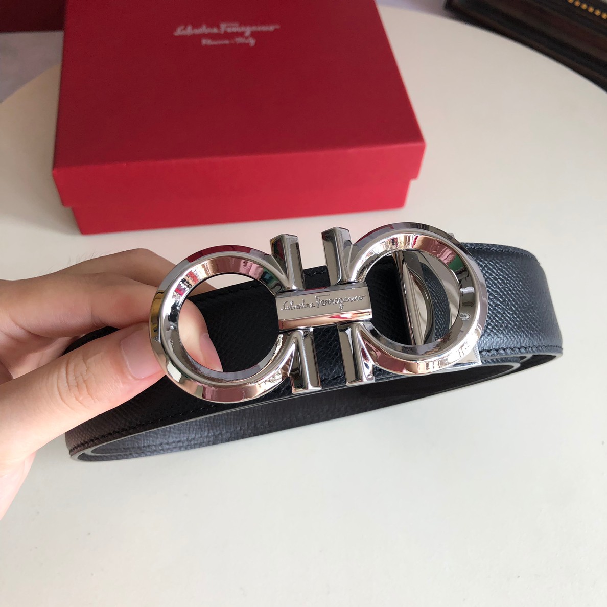 Salvatore Ferragamo Male Basic Belt Cow Leather M