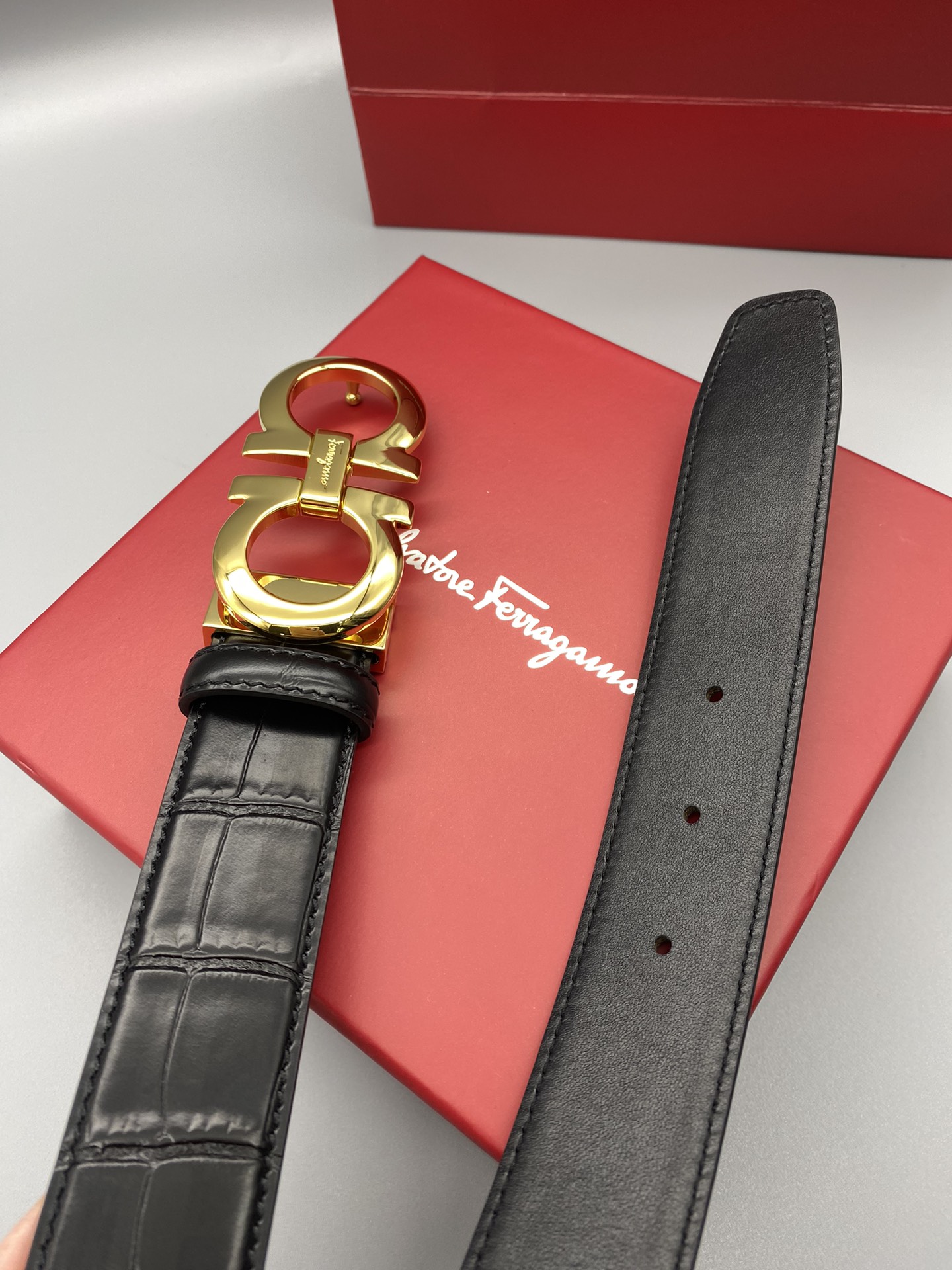 Salvatore Ferragamo Male Basic Belt Cow Leather M
