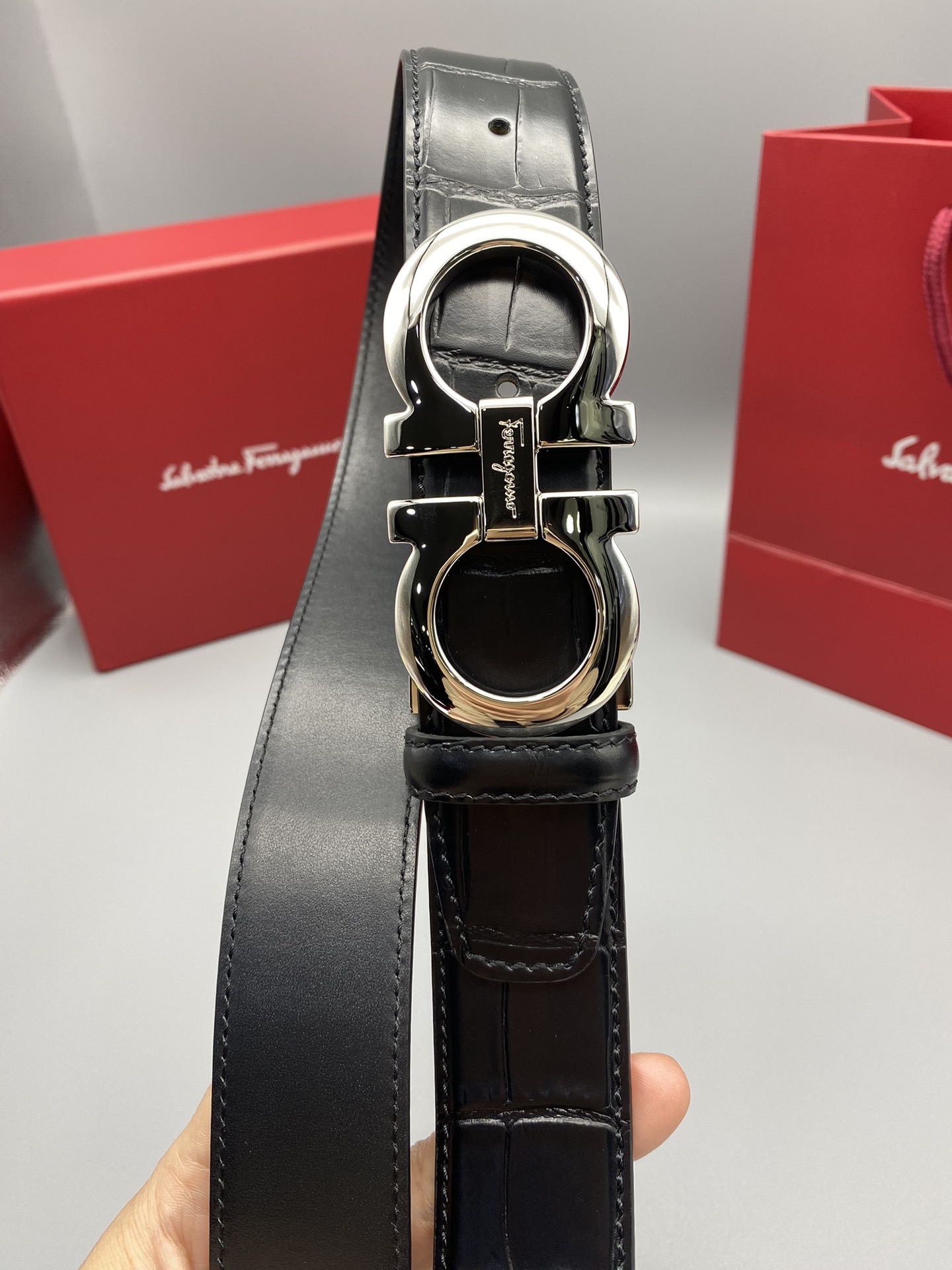 Salvatore Ferragamo Male Basic Belt Cow Leather M