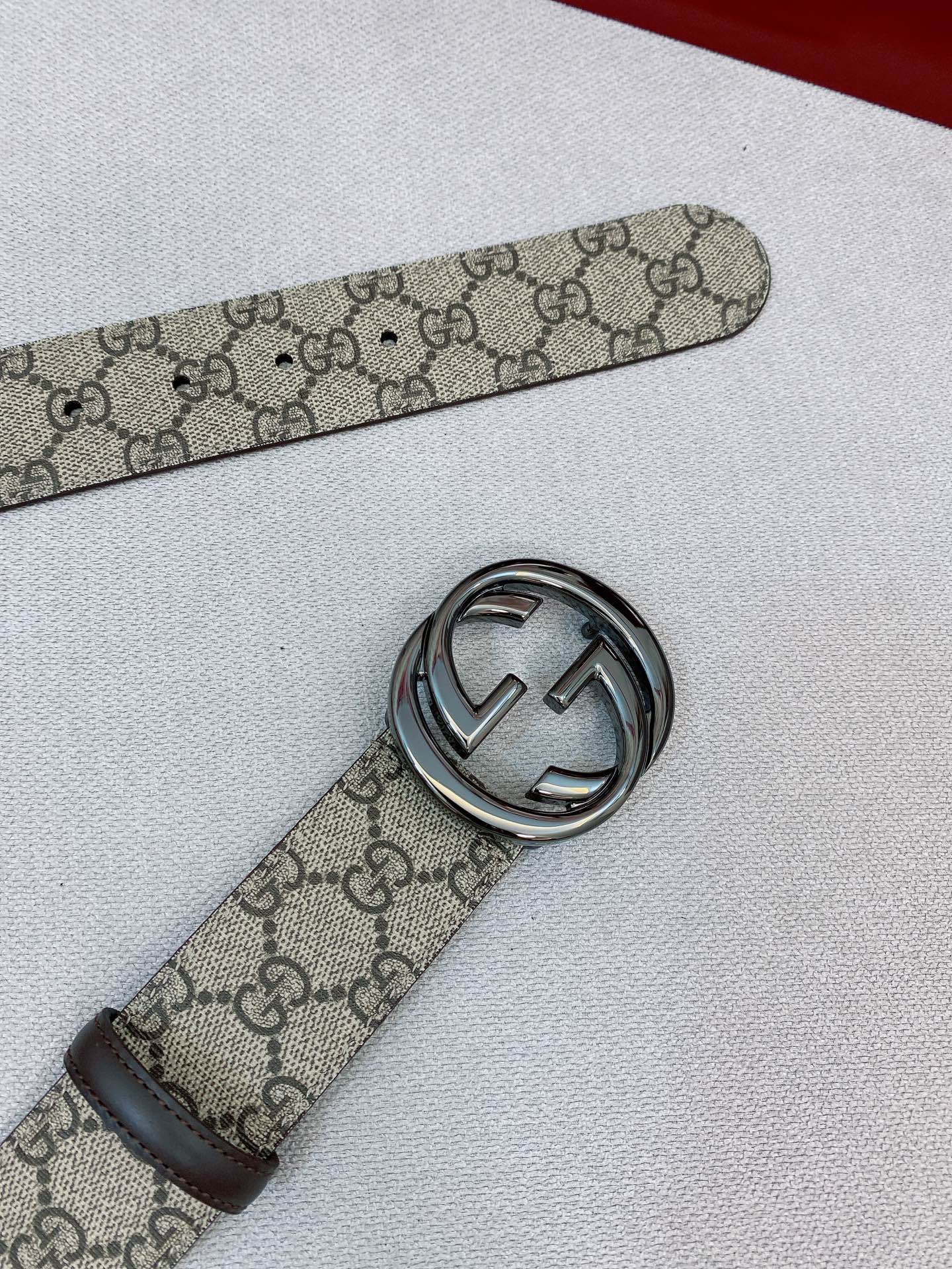 Gucci Male Basic Belt Canvas Gold S-m