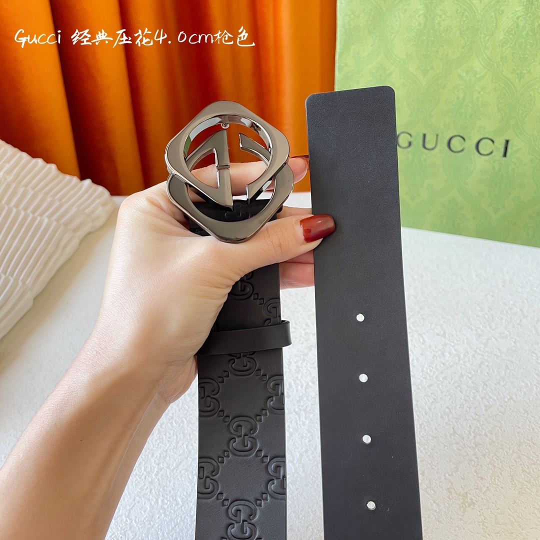 Gucci Basic Belt Cow Leather M