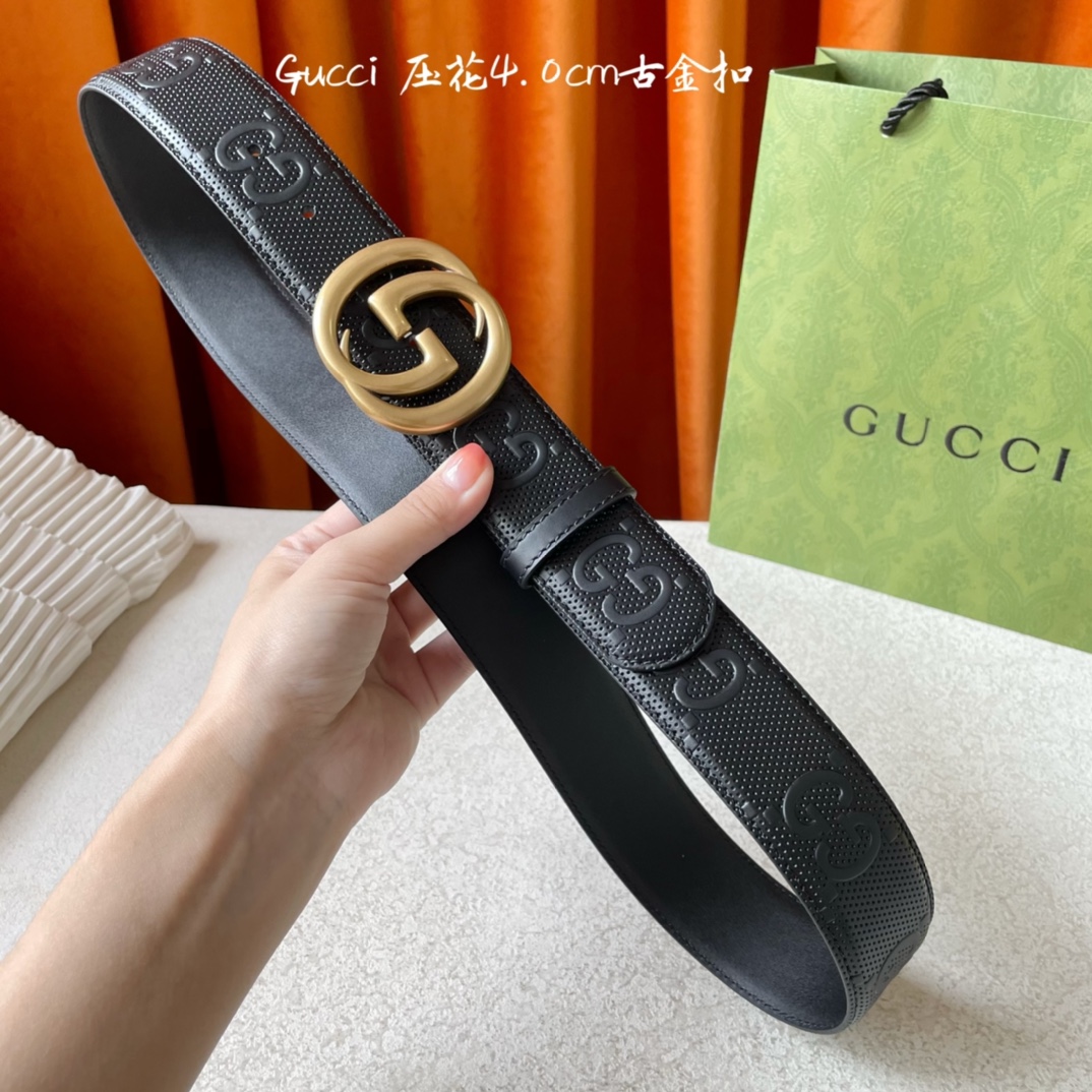Gucci Basic Belt Cow Leather M