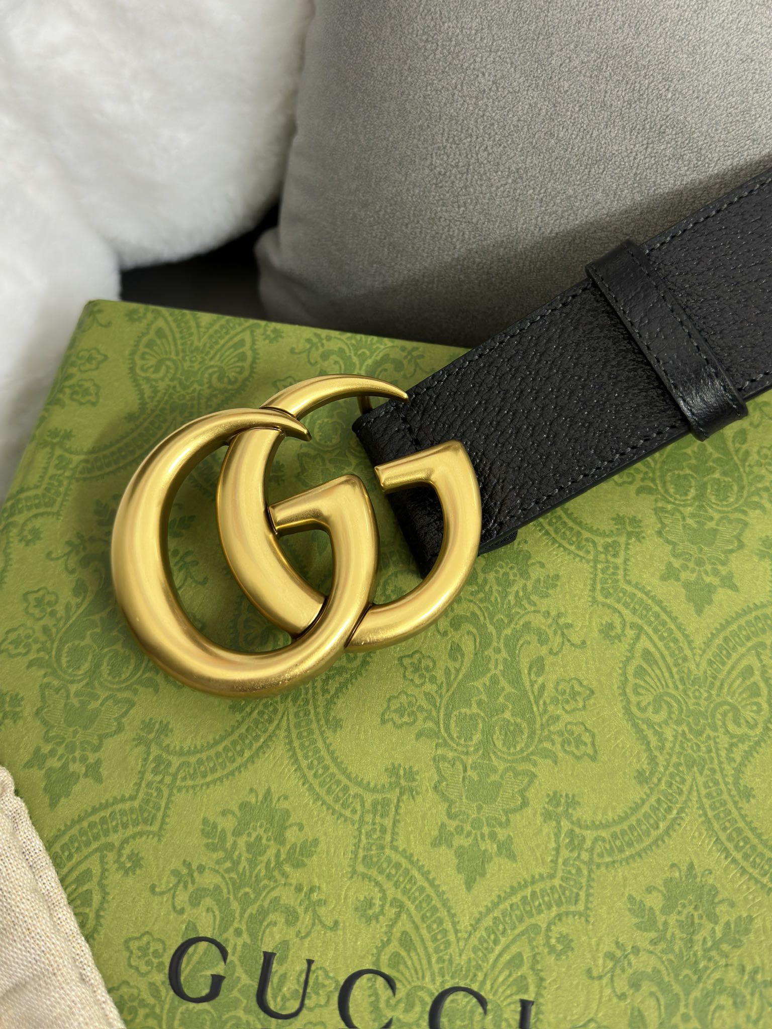 Gucci Basic Belt Cow Leather M