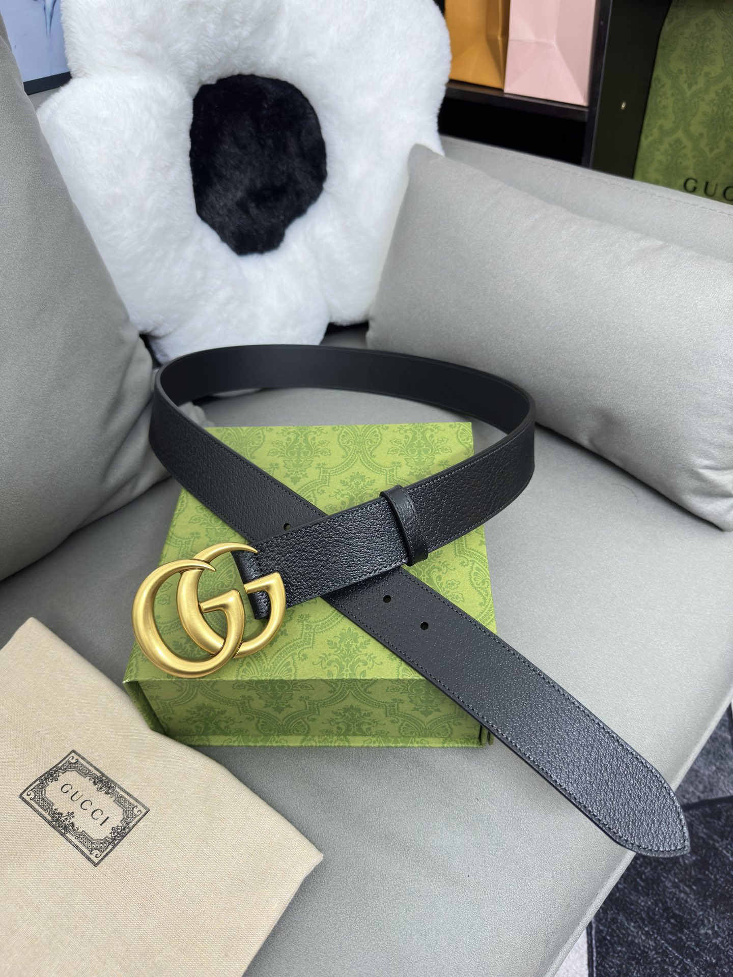 Gucci Basic Belt Cow Leather M