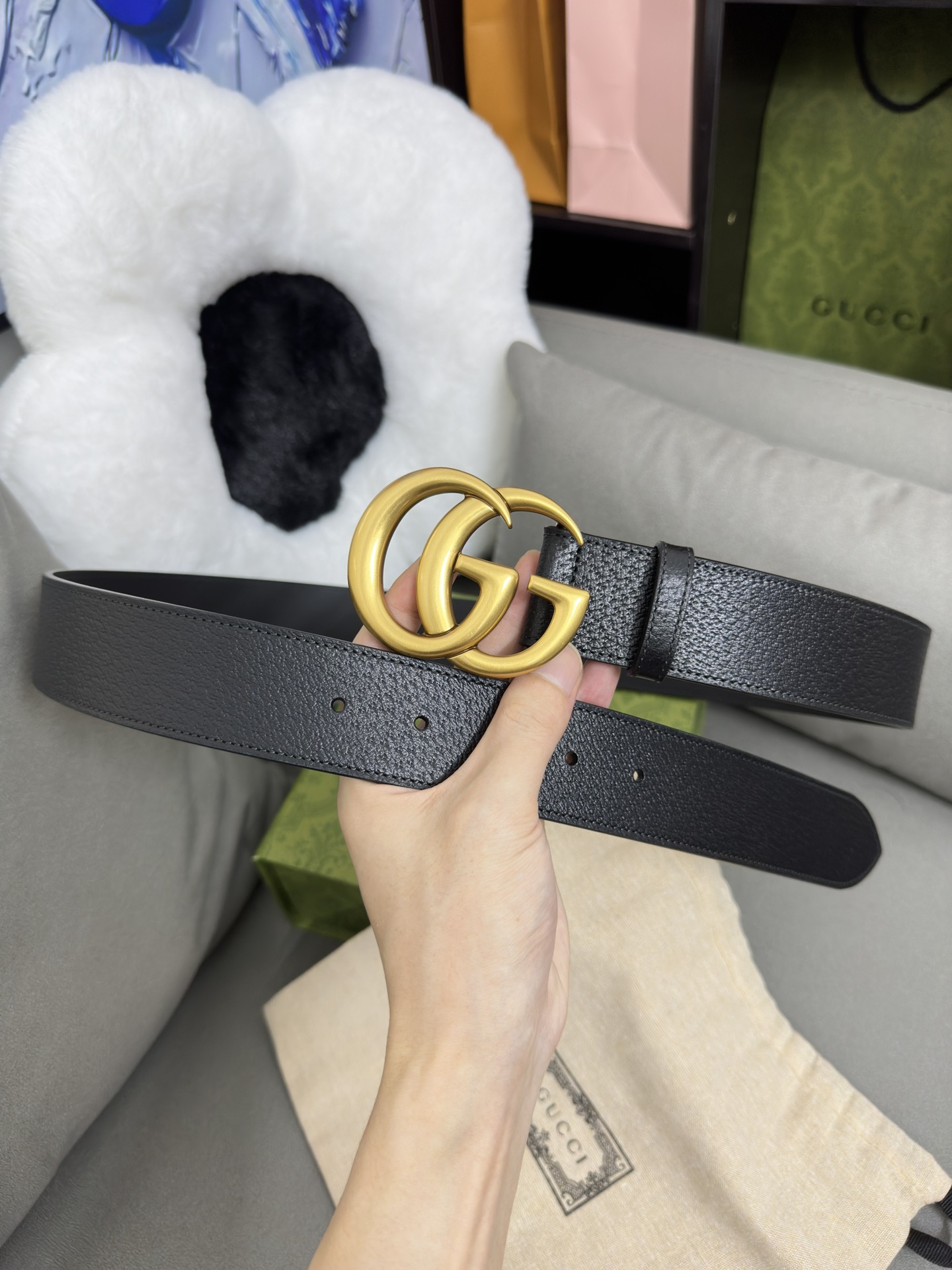 Gucci Basic Belt Cow Leather M