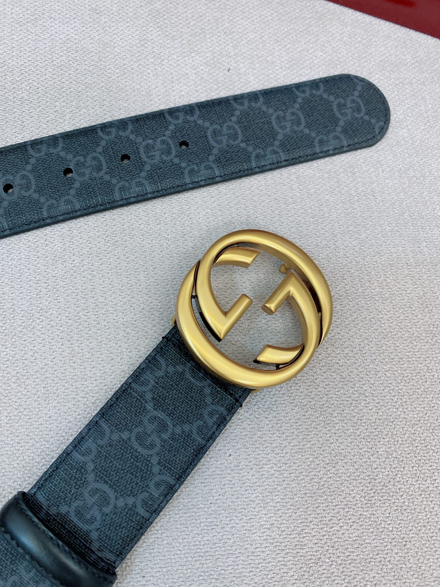 Gucci Male Basic Belt Canvas Black S-m