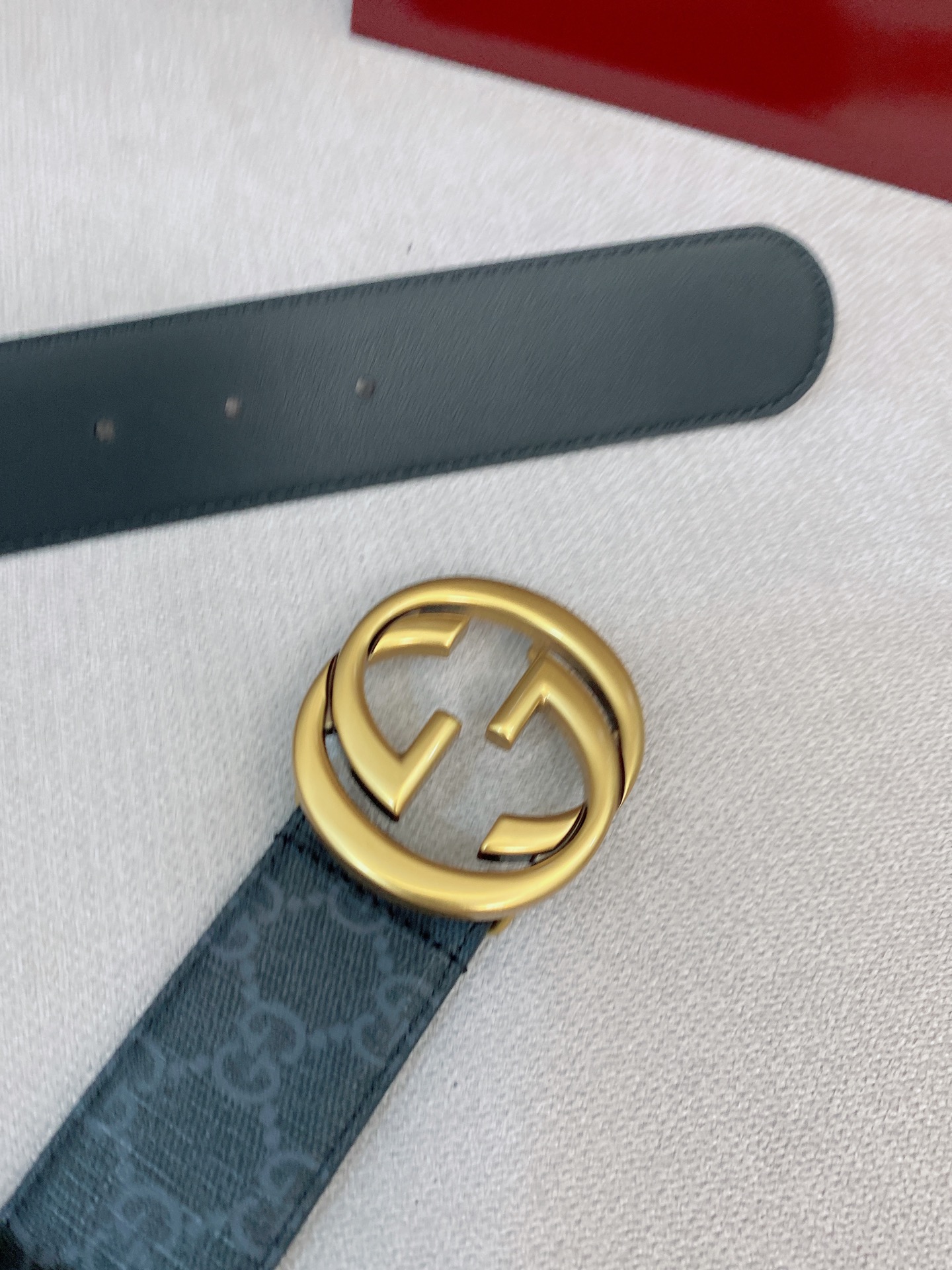 Gucci Male Basic Belt Canvas Black S-m