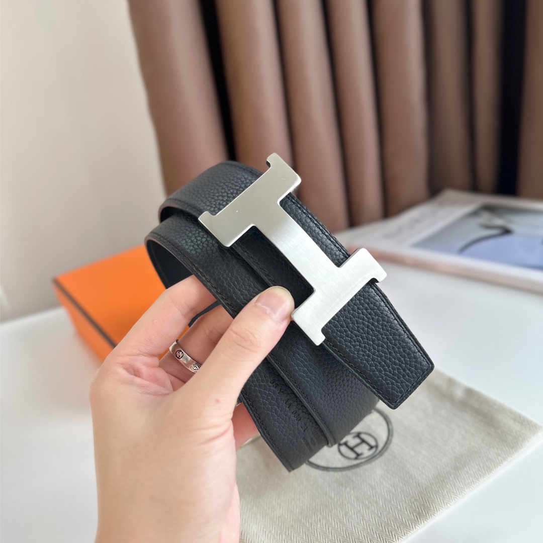 Hermès Leather Belt S-m