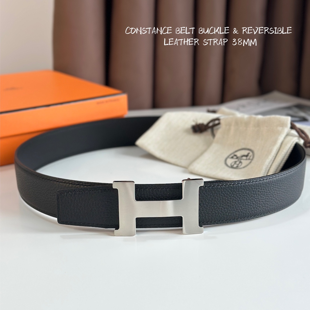Hermès Leather Belt S-m