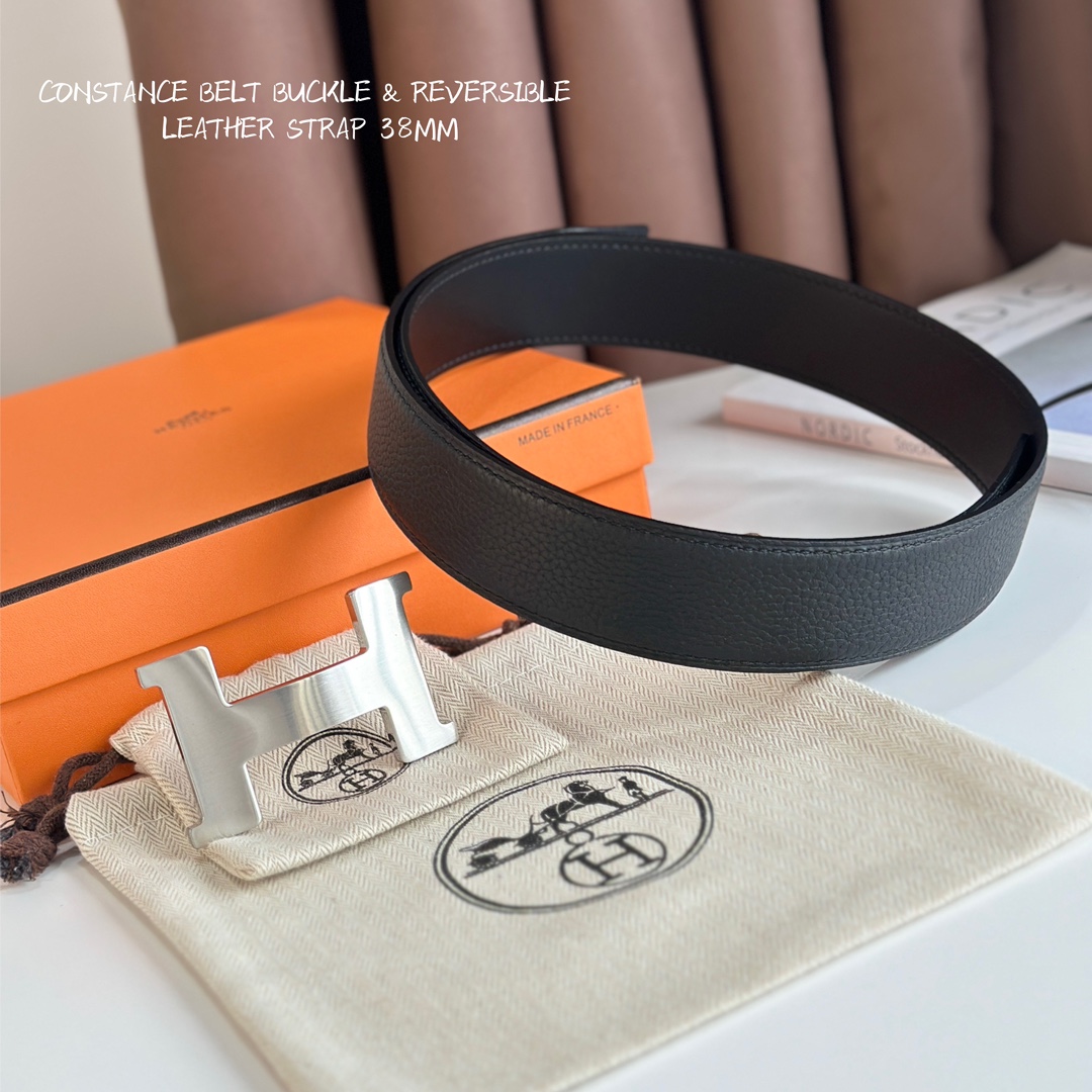 Hermès Leather Belt S-m