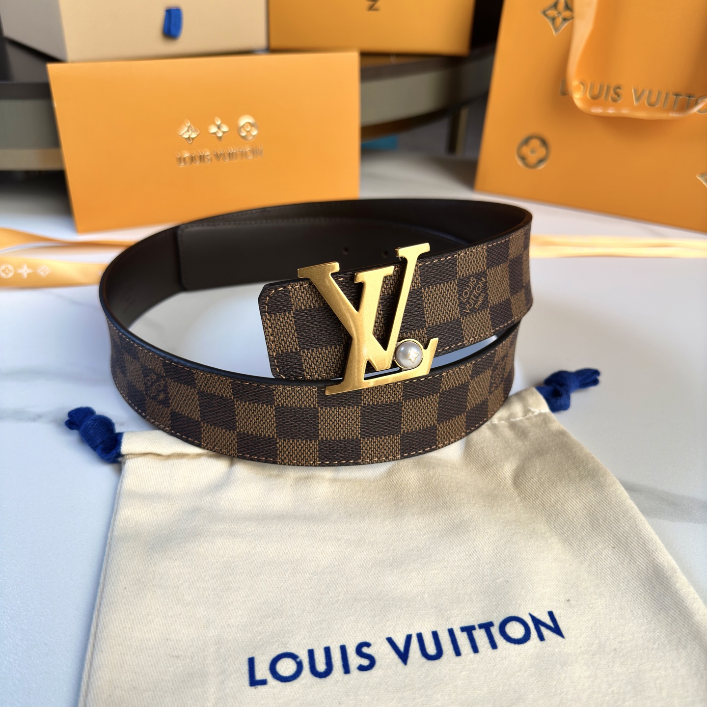 Louis Vuitton Basic Belt Cow Leather S-l