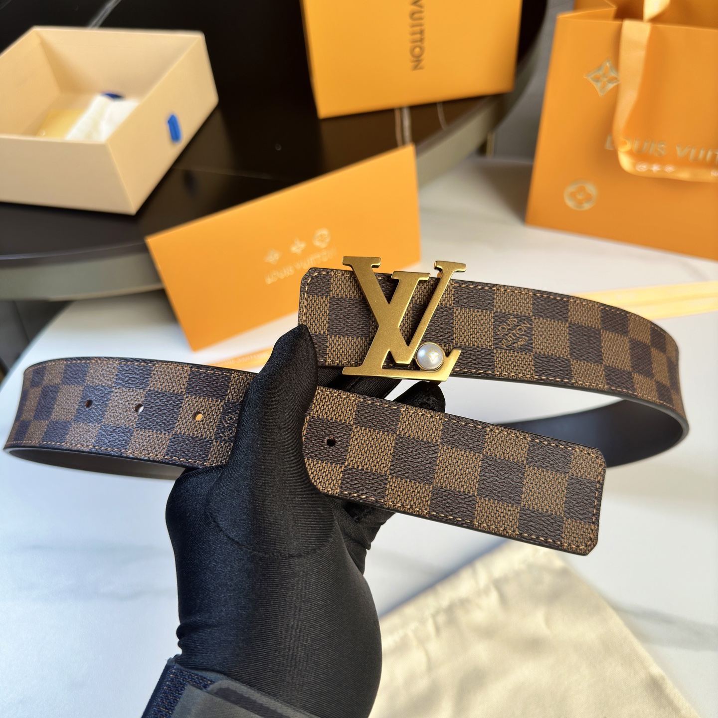 Louis Vuitton Basic Belt Cow Leather S-l