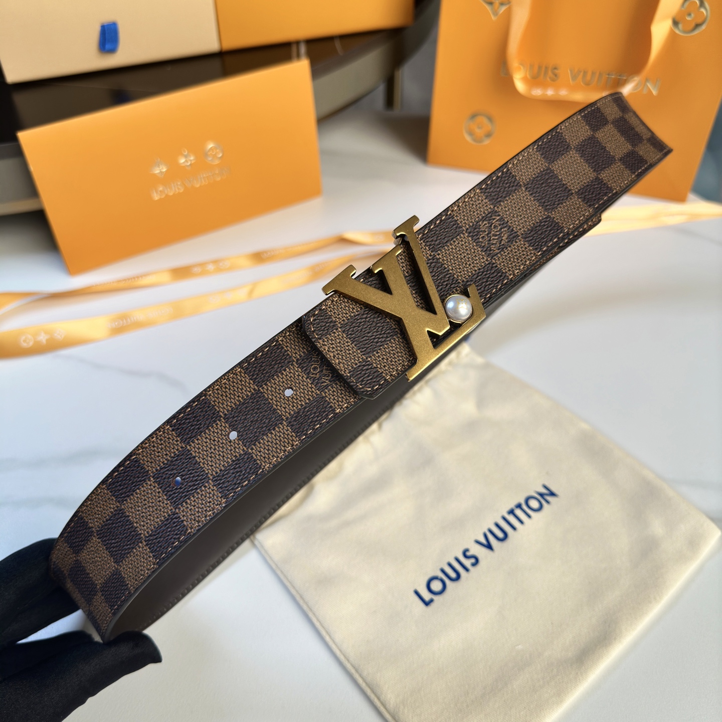 Louis Vuitton Basic Belt Cow Leather S-l
