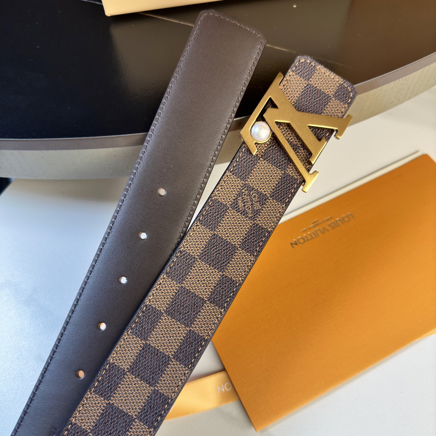 Louis Vuitton Basic Belt Cow Leather S-l