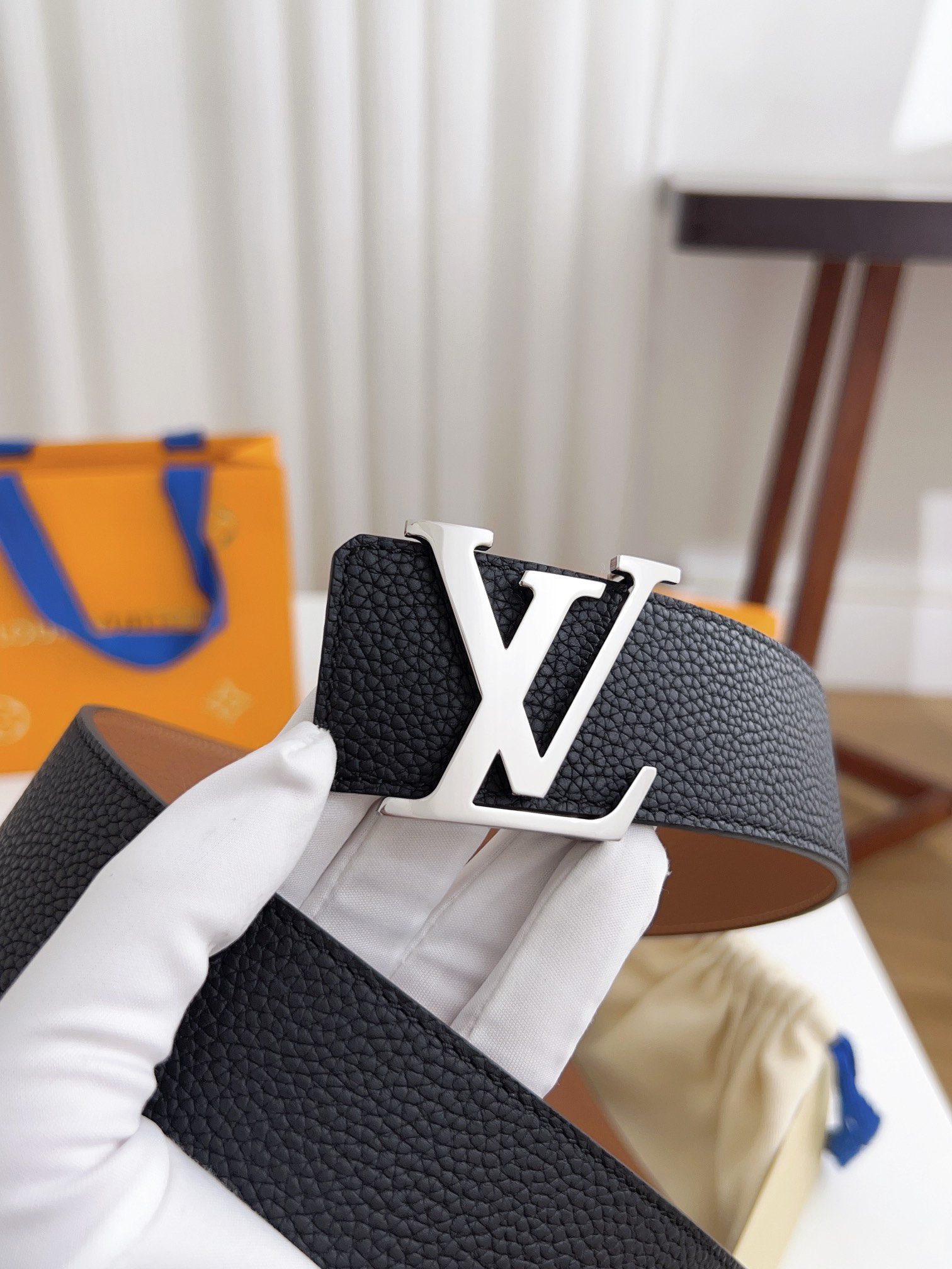 Louis Vuitton Male Basic Belt Cow Leather 125cm-l