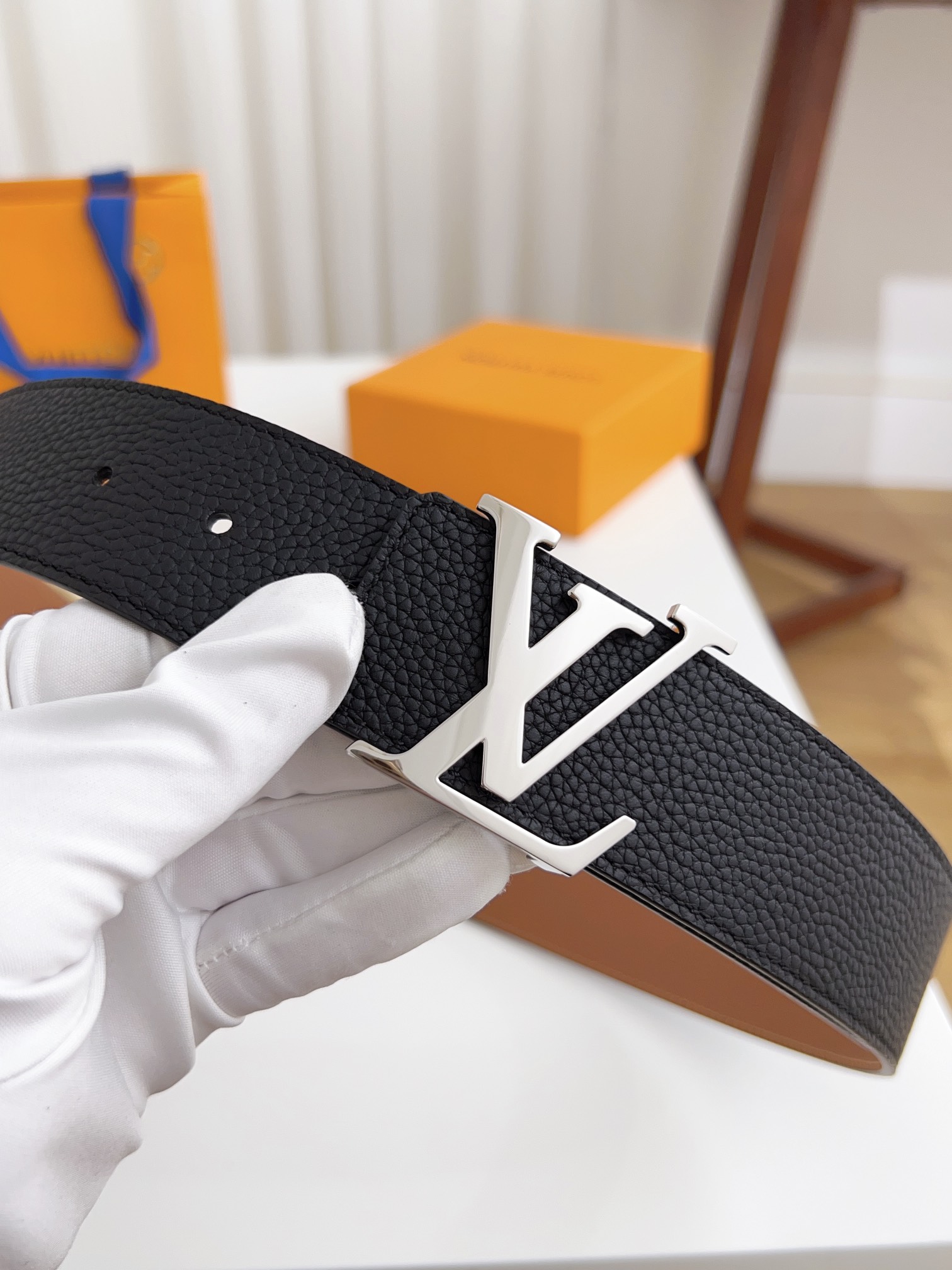 Louis Vuitton Male Basic Belt Cow Leather 125cm-l