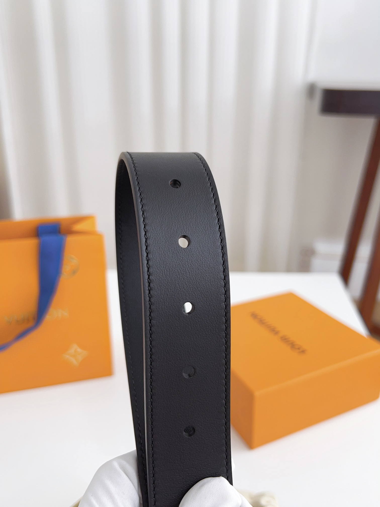 Louis Vuitton Male Basic Belt Cow Leather 125cm-l