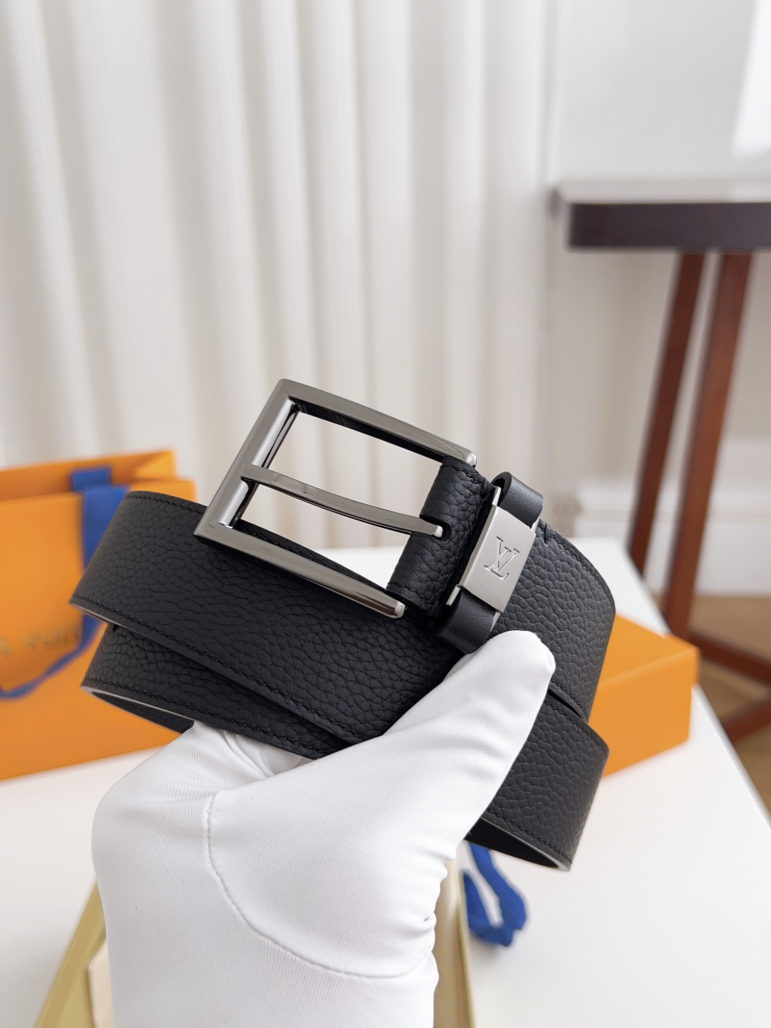 Louis Vuitton Male Basic Belt Cow Leather 125cm-l