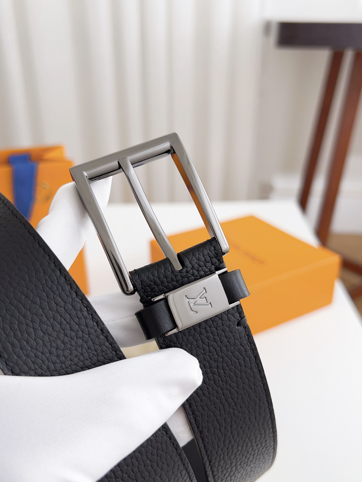 Louis Vuitton Male Basic Belt Cow Leather 125cm-l