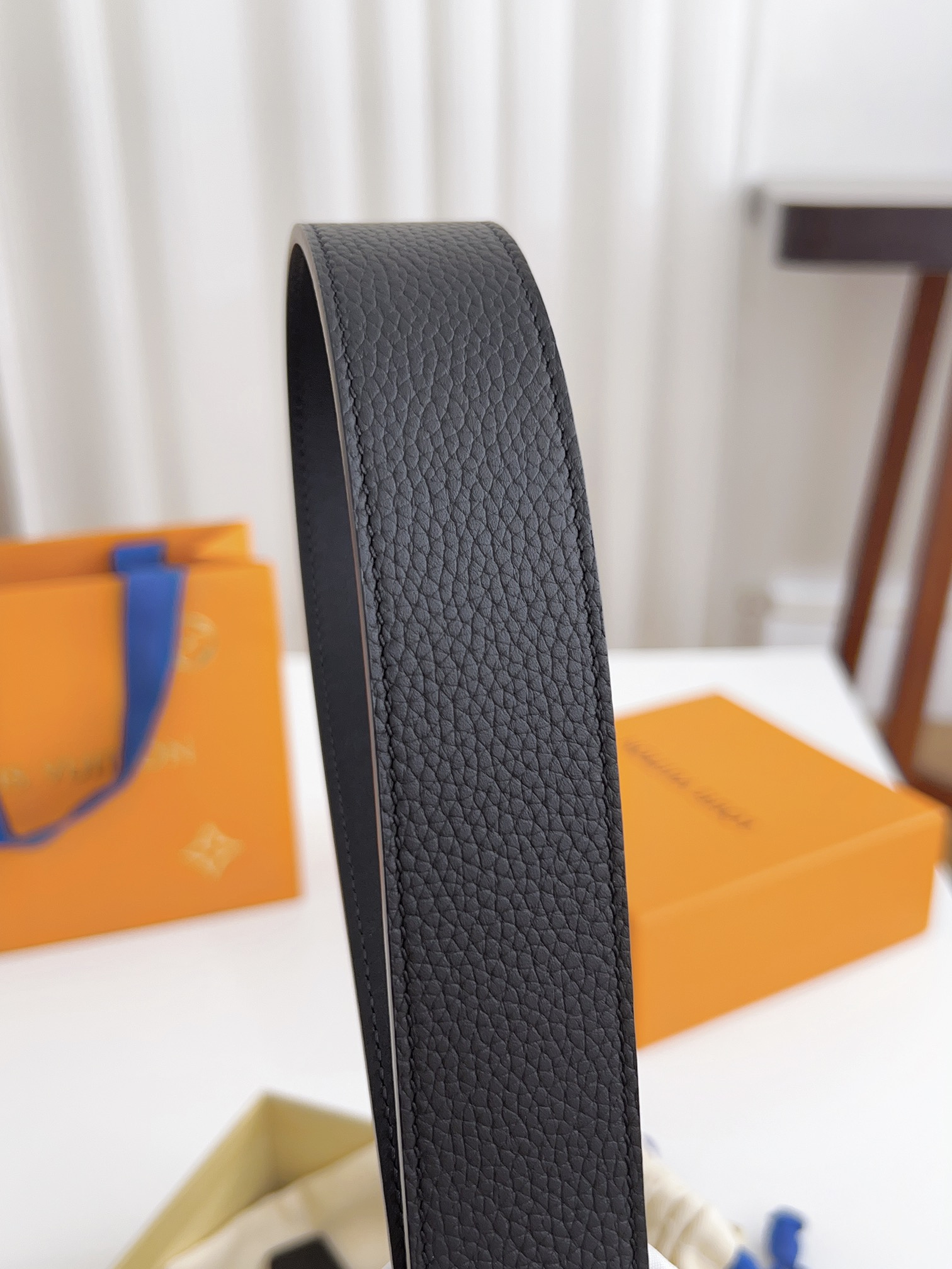 Louis Vuitton Male Basic Belt Cow Leather 125cm-l