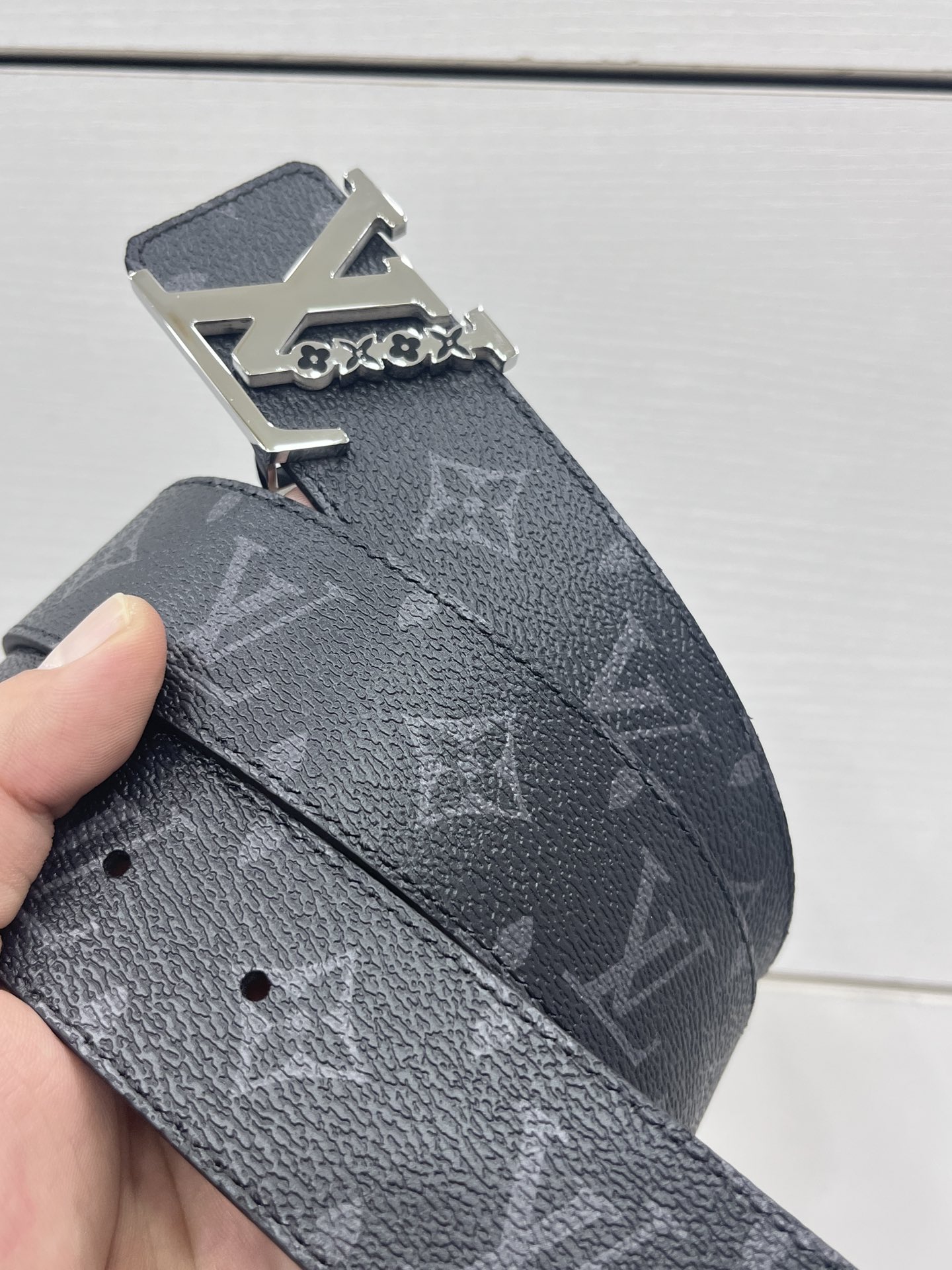Louis Vuitton Male Basic Belt Cow Leather 40mm-m-l