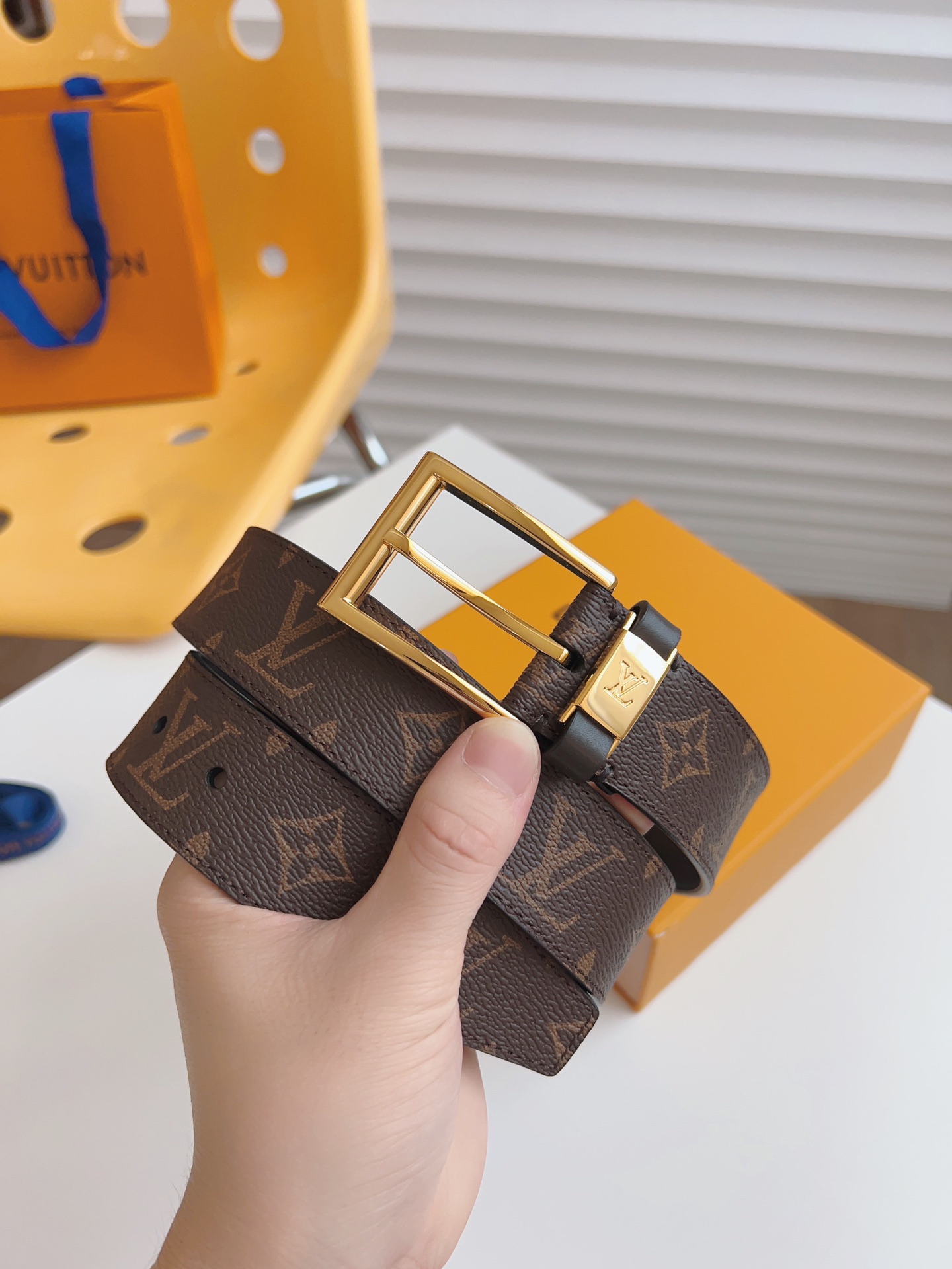 Louis Vuitton Male Basic Belt 35mm-l