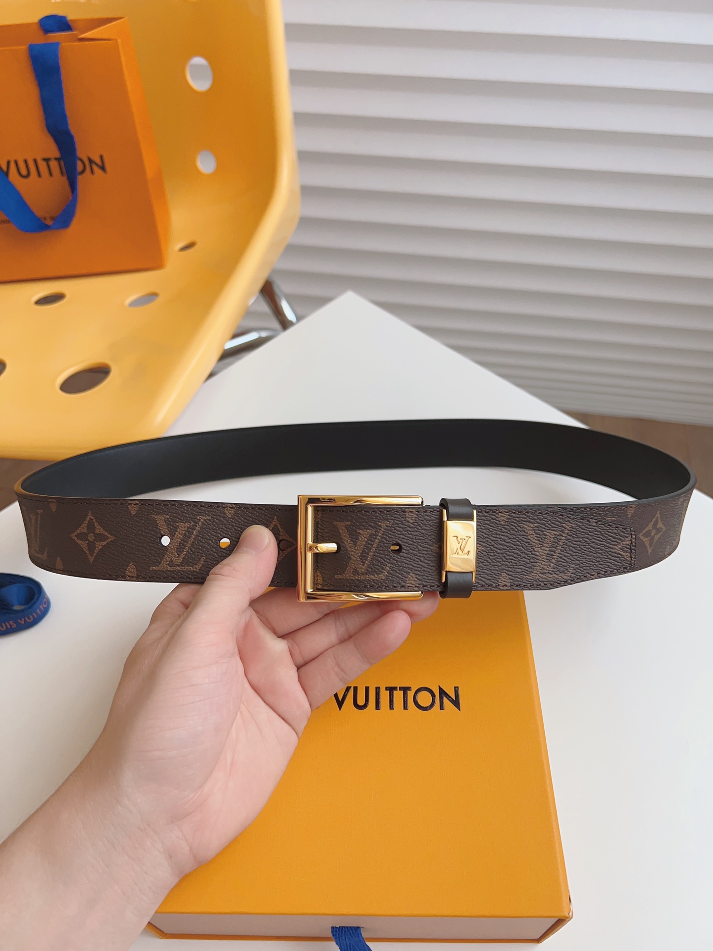 Louis Vuitton Male Basic Belt 35mm-l