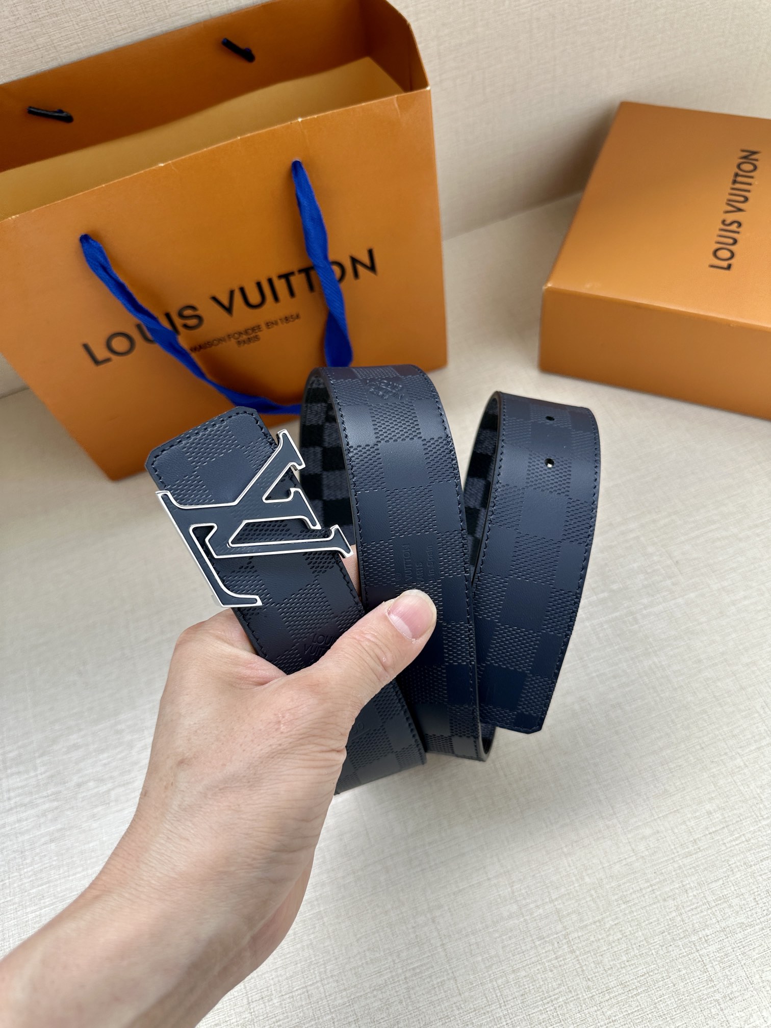Louis Vuitton Male Basic Belt Canvas S-m-l