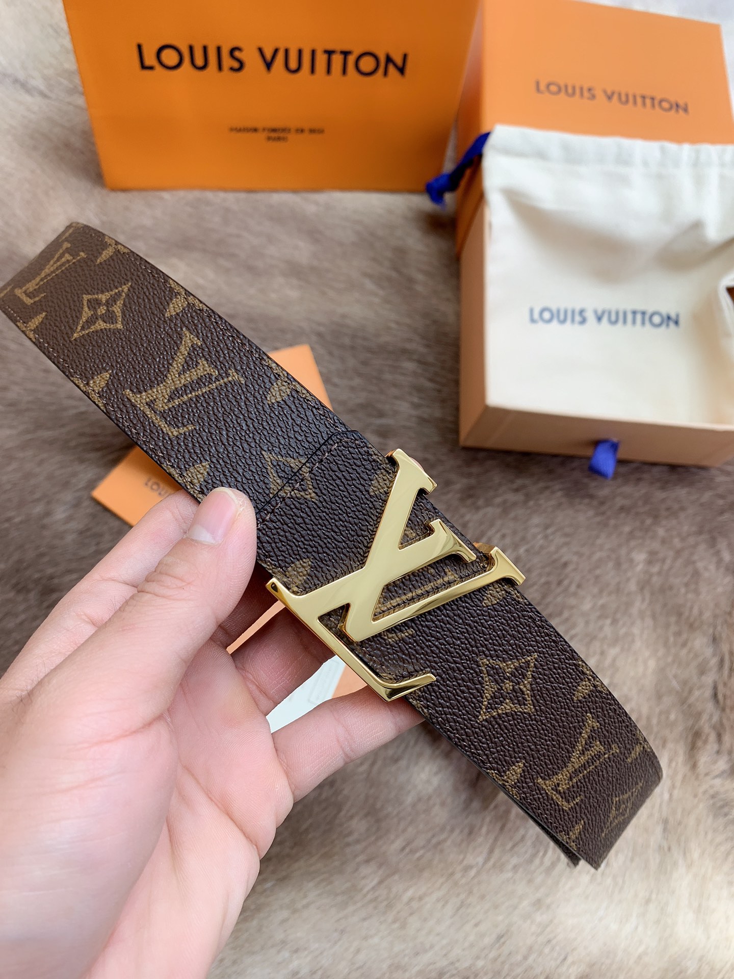Louis Vuitton Male Basic Belt M-l