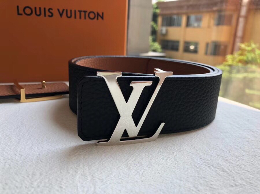 Louis Vuitton Male Basic Belt Cow Leather 40mm-m-l