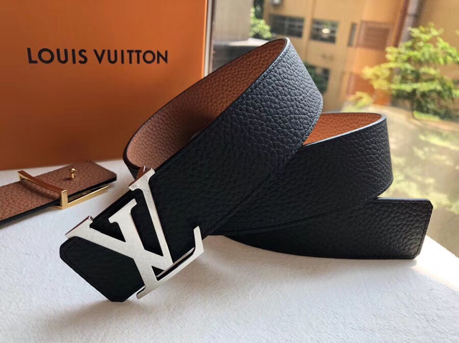 Louis Vuitton Male Basic Belt Cow Leather 40mm-m-l