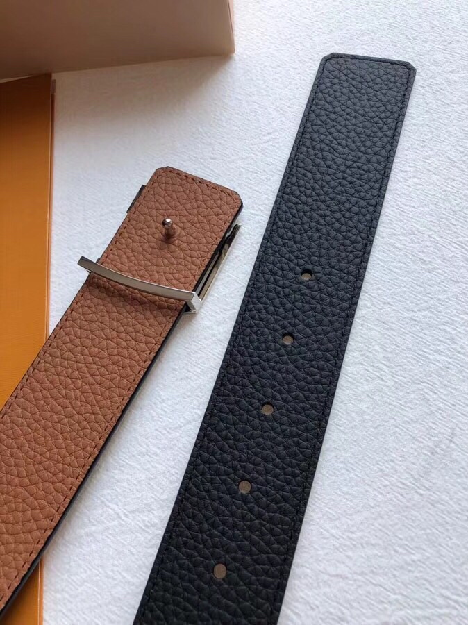 Louis Vuitton Male Basic Belt Cow Leather 40mm-m-l