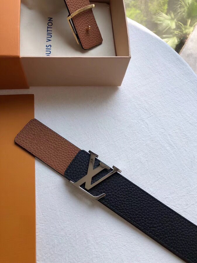 Louis Vuitton Male Basic Belt Cow Leather 40mm-m-l