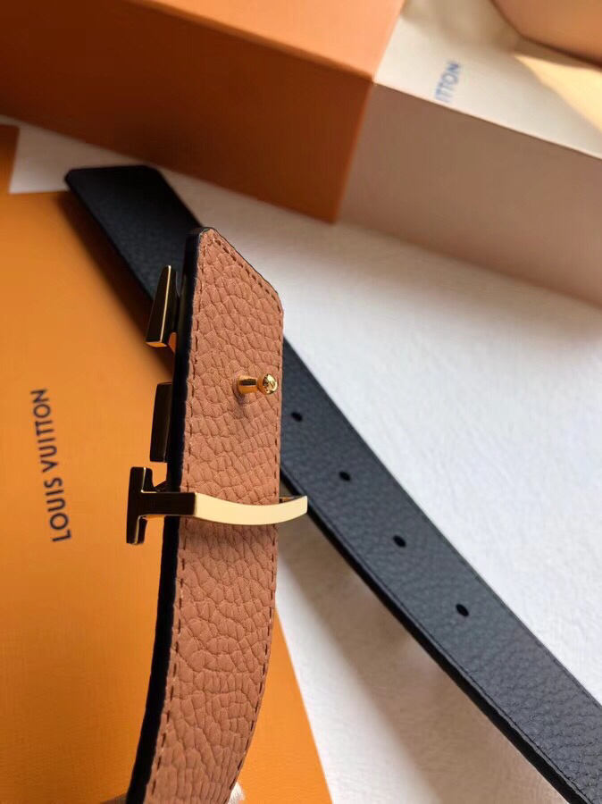 Louis Vuitton Male Basic Belt Cow Leather 40mm-m-l