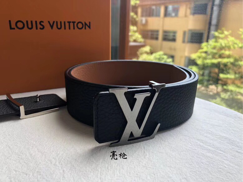 Louis Vuitton Male Basic Belt Cow Leather 40mm-m-l