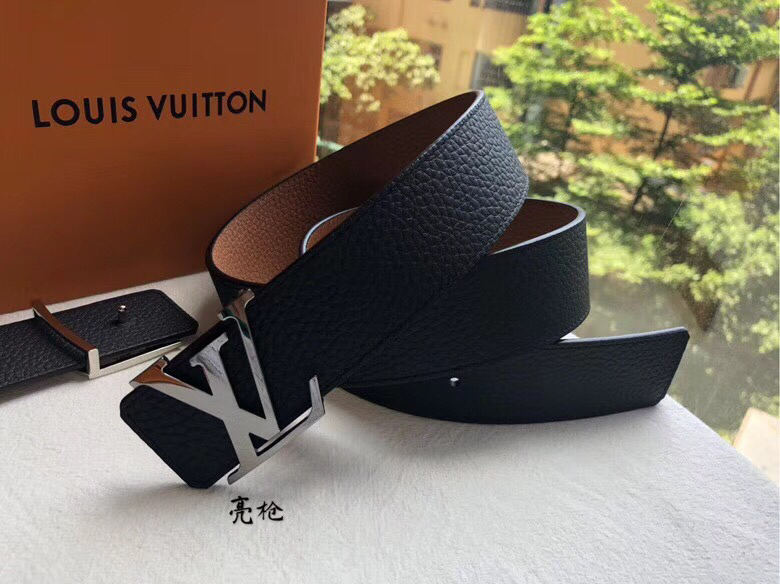 Louis Vuitton Male Basic Belt Cow Leather 40mm-m-l