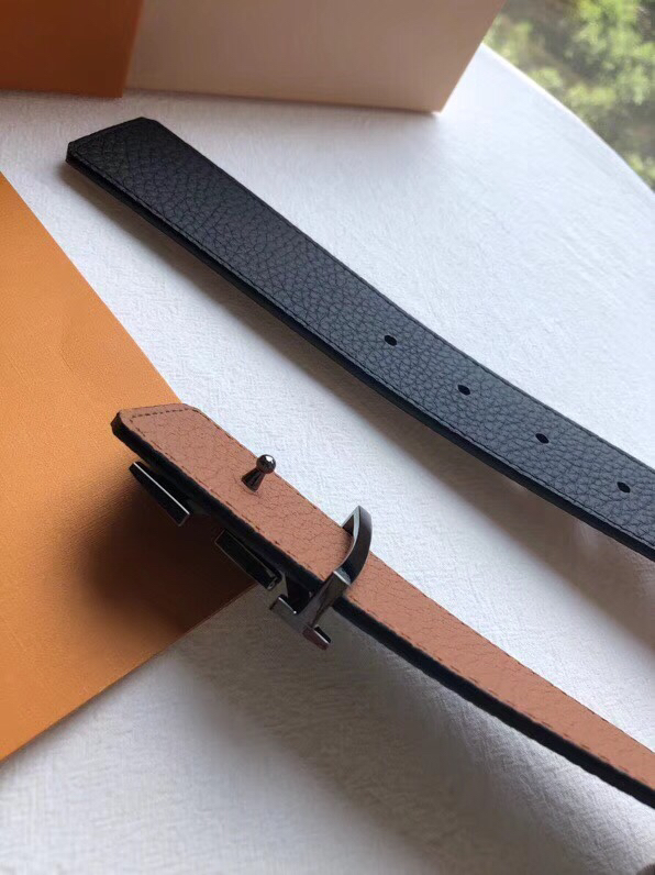 Louis Vuitton Male Basic Belt Cow Leather 40mm-m-l