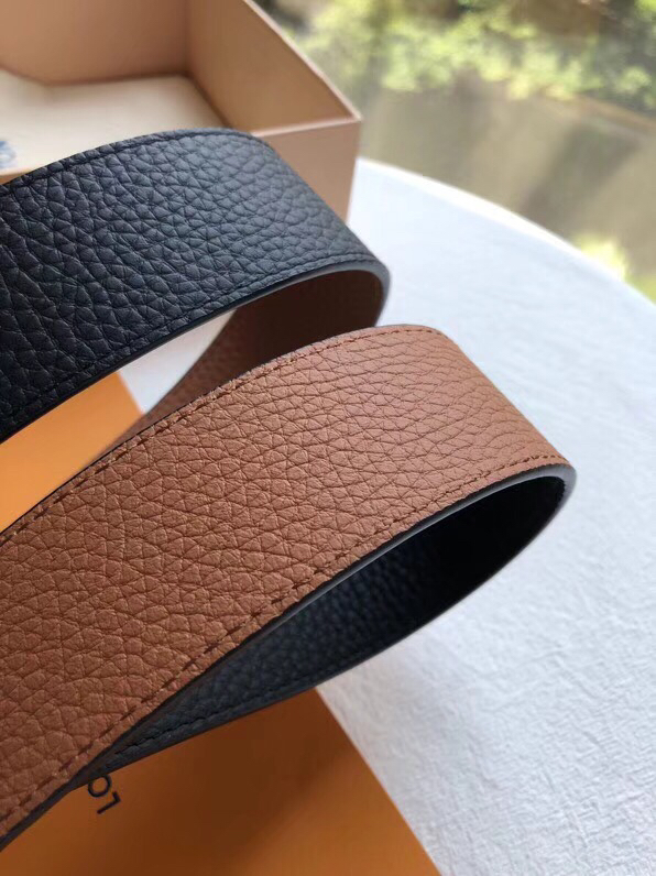 Louis Vuitton Male Basic Belt Cow Leather 40mm-m-l