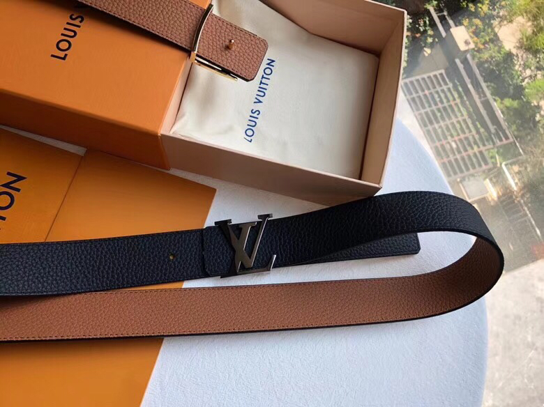 Louis Vuitton Male Basic Belt Cow Leather 40mm-m-l