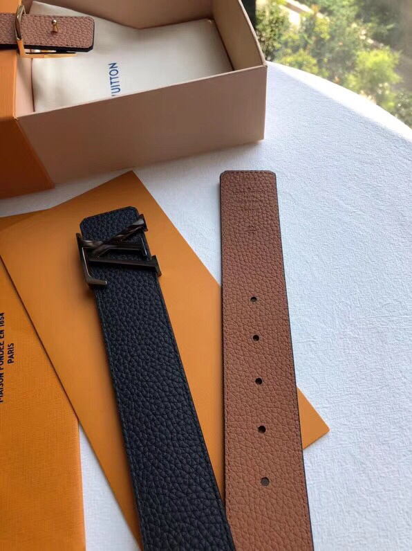 Louis Vuitton Male Basic Belt Cow Leather 40mm-m-l