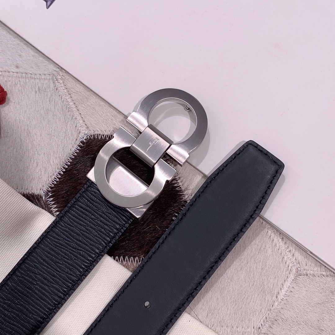 Salvatore Ferragamo Male Leather Belt S-m-l