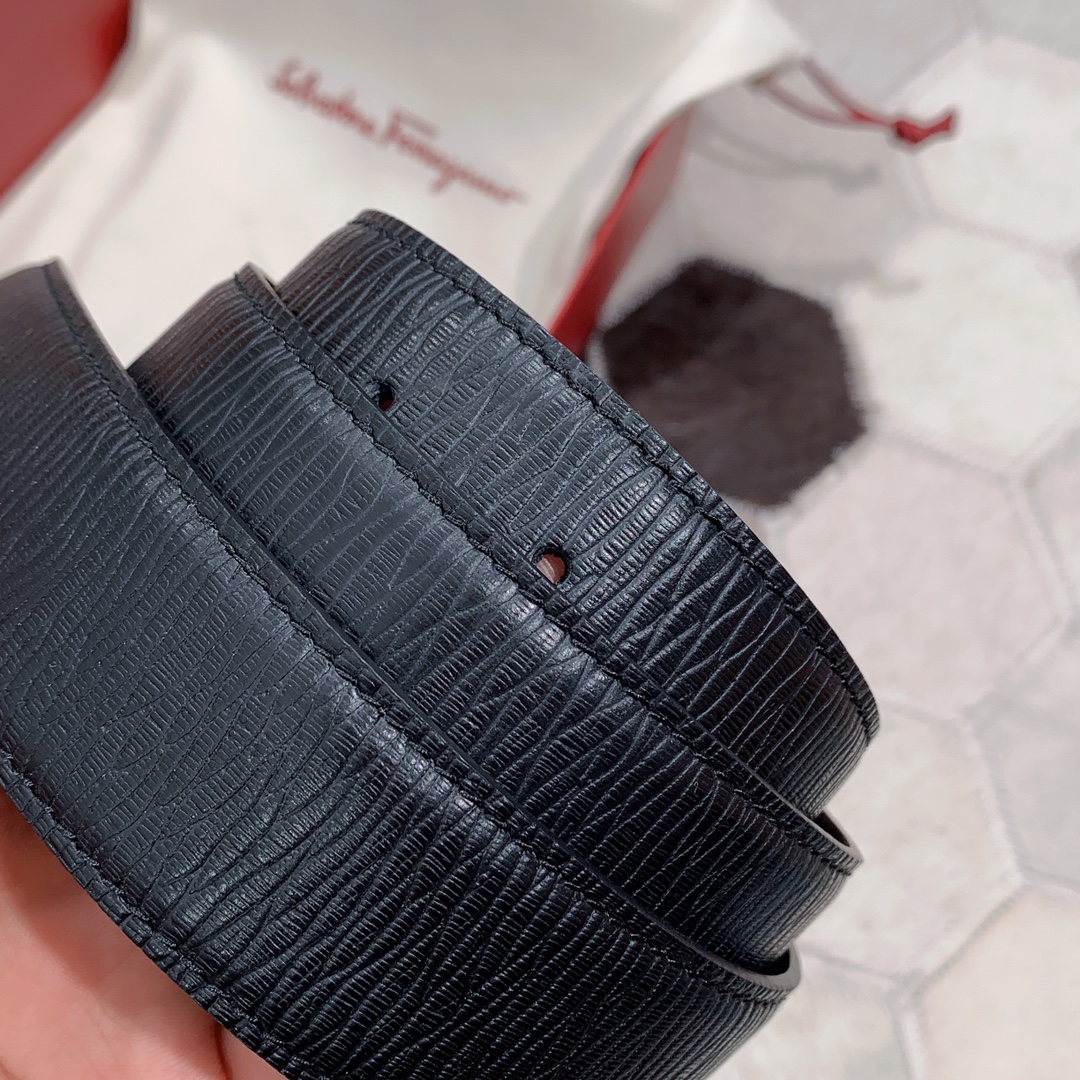 Salvatore Ferragamo Male Leather Belt S-m-l