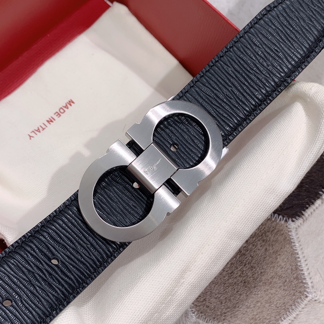 Salvatore Ferragamo Male Leather Belt S-m-l