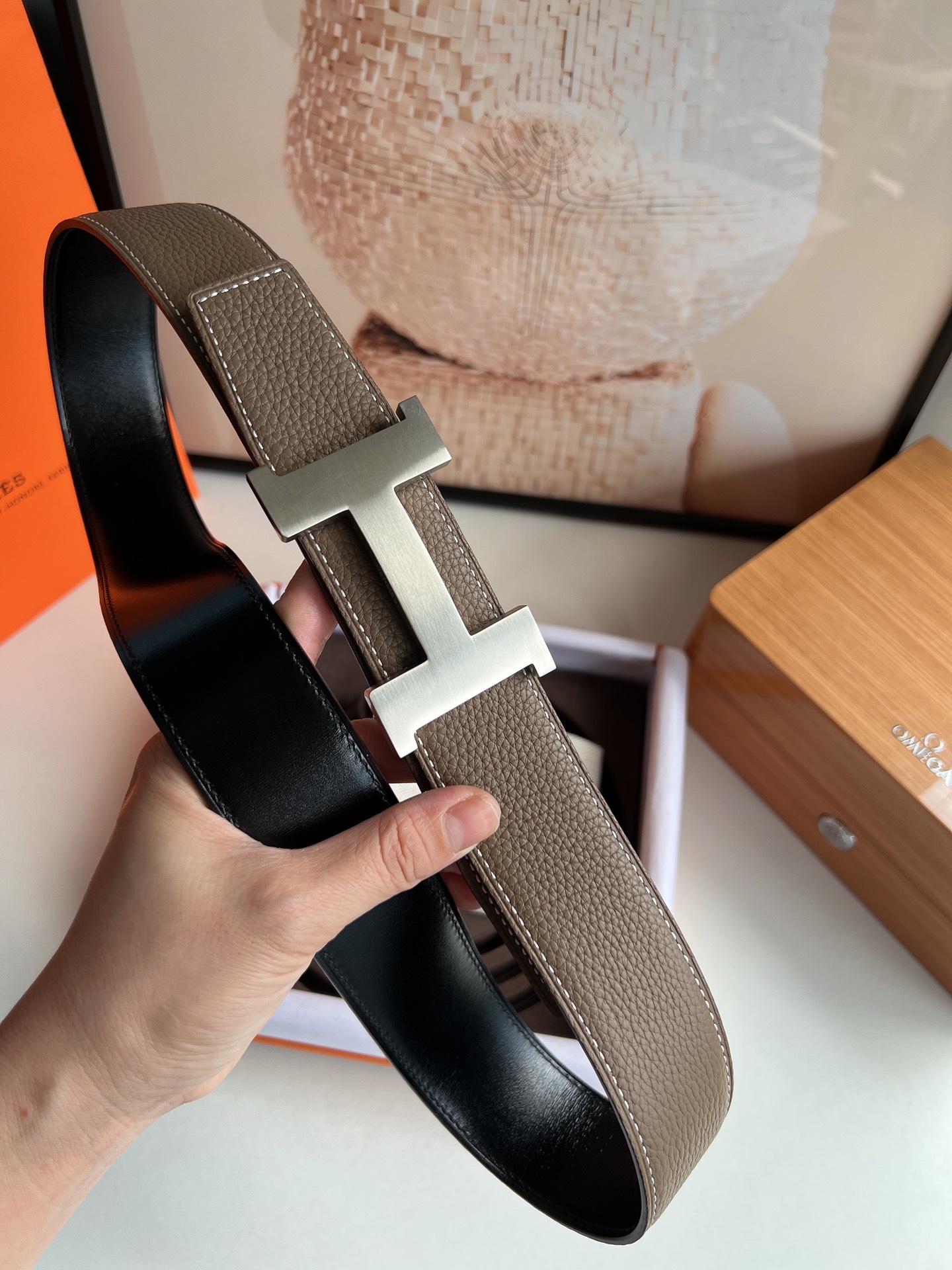 Hermès Male Basic Belt Cow Leather S-m