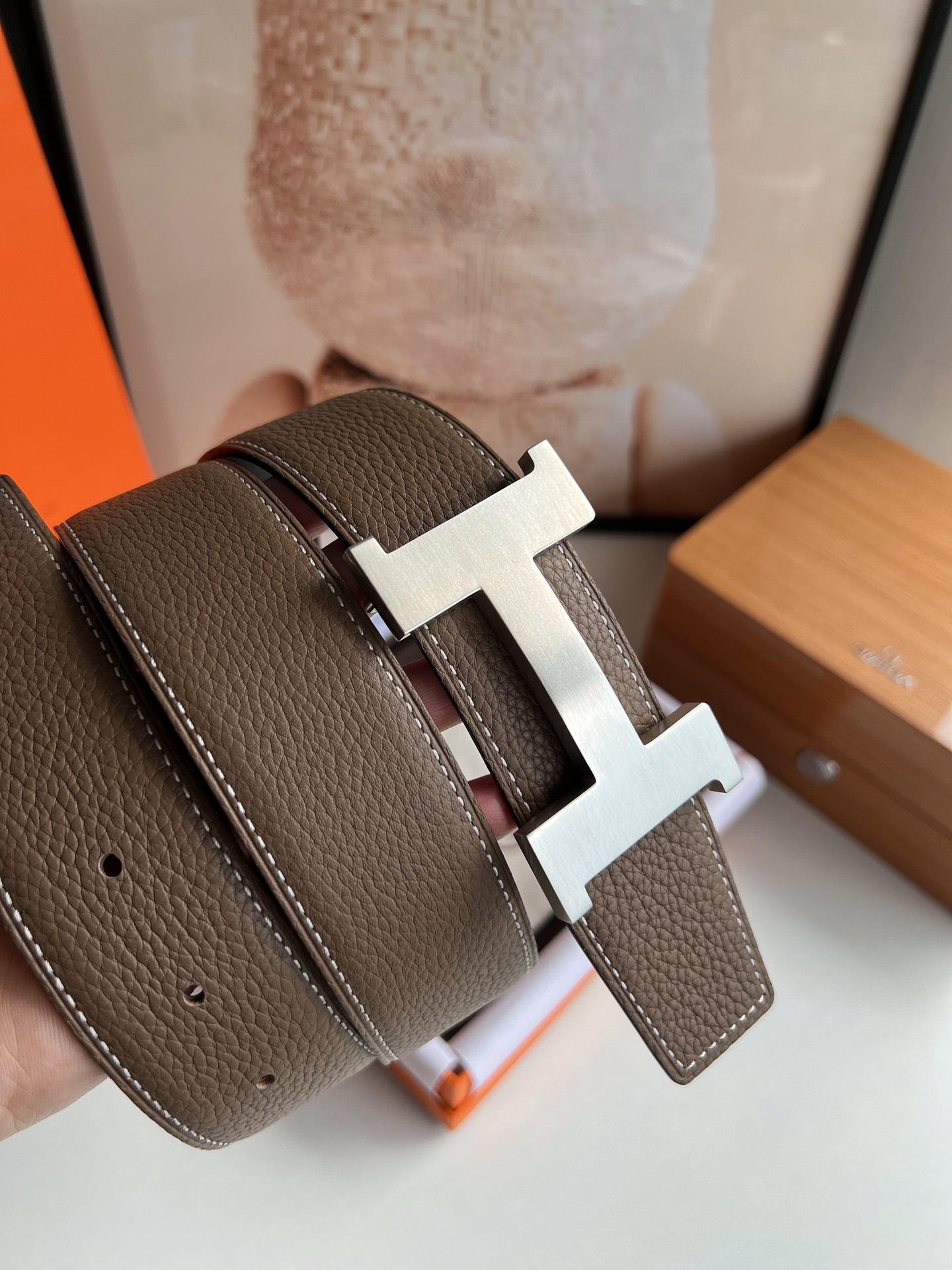 Hermès Male Basic Belt Cow Leather S-m