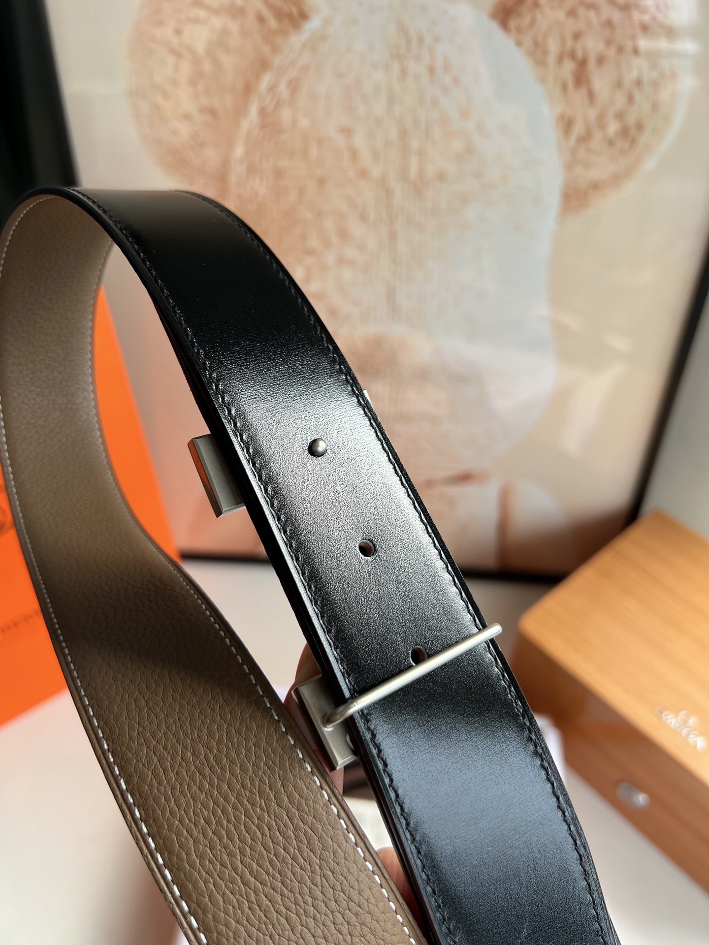 Hermès Male Basic Belt Cow Leather S-m